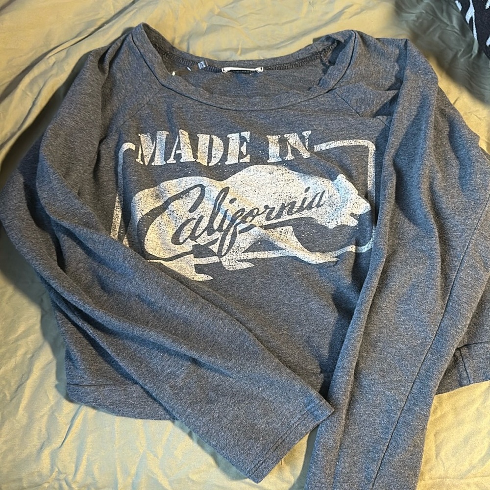 Cute & Comfy Made in California Long Sleeve Crop Top